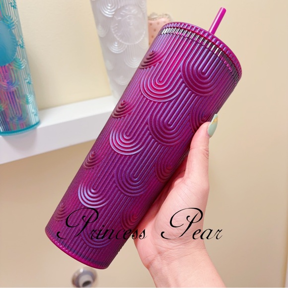 Starbucks Spring 2022 , 2023 & 2024 mermaid scale 24 oz  tumbler - Picture 4 of 13